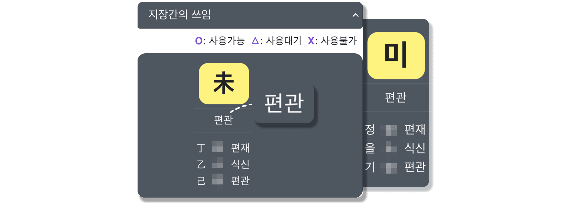일지 편관