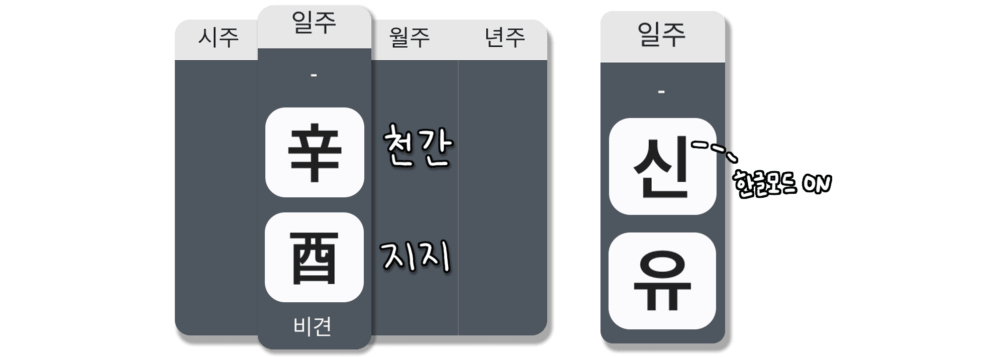 신유일주 특징